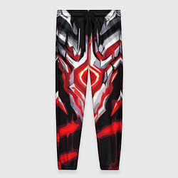 Брюки женские Абстрактная красная руна, цвет: 3D-принт
