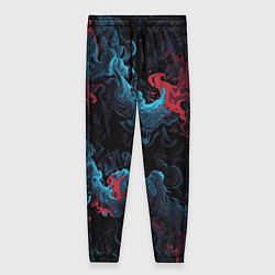 Брюки женские Цветные клубы дыма, цвет: 3D-принт