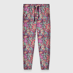 Брюки женские Монстры любители кофе, цвет: 3D-принт