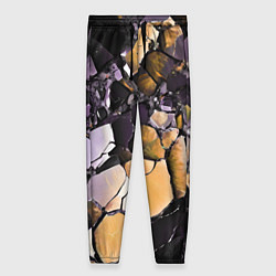 Женские брюки Чёрно-жёлтый камень