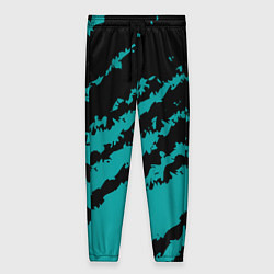 Женские брюки The color is black and light blue