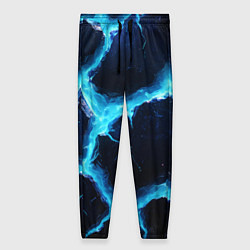 Женские брюки Голубая потертая текстура с разломом