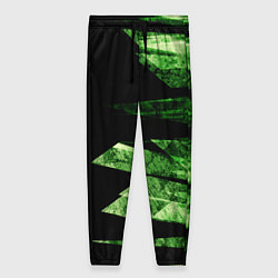 Женские брюки Color green black