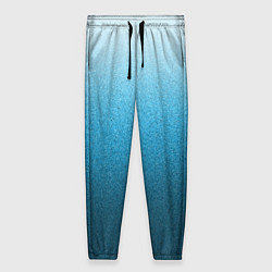 Брюки женские Голубой мягкий градиент текстура крошка, цвет: 3D-принт