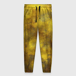 Брюки женские Золотая ржавая текстура, цвет: 3D-принт