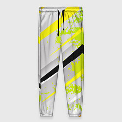 Брюки женские Color white light green, цвет: 3D-принт