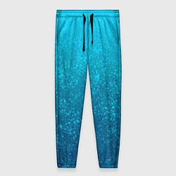 Женские брюки Лазурный голубой текстурный градиент
