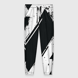 Брюки женские Color black white, цвет: 3D-принт