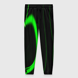 Брюки женские Color green light green black, цвет: 3D-принт