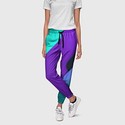 Брюки женские Multicoloured, цвет: 3D-принт — фото 2
