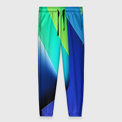 Женские брюки Color blue green