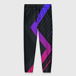 Брюки женские Color black line, цвет: 3D-принт