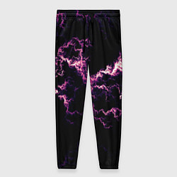 Брюки женские Lightning pink glow, цвет: 3D-принт