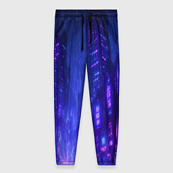 Брюки женские Одинокий город неона, цвет: 3D-принт