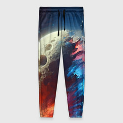 Брюки женские Разрыв космического тела - нейроарт, цвет: 3D-принт