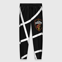 Брюки женские Кливленд Кавальерс текстура мяча, цвет: 3D-принт
