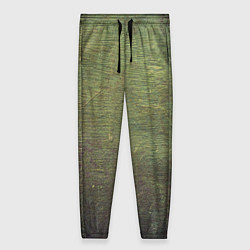 Брюки женские Абстракция - old board painted with green paint, цвет: 3D-принт