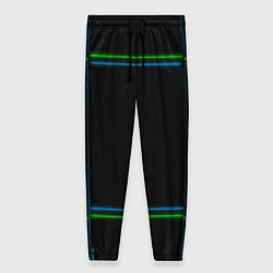 Женские брюки Neon green light blue