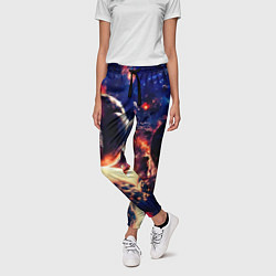 Брюки женские Фантастический космос планеты, цвет: 3D-принт — фото 2