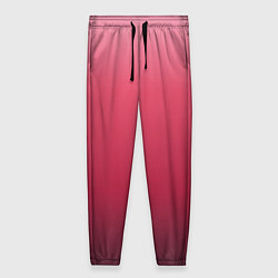 Брюки женские Градиент гранатовый, цвет: 3D-принт