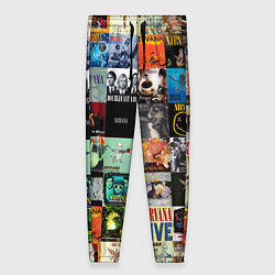Брюки женские Nirvana - обложки альбомов и песен, цвет: 3D-принт