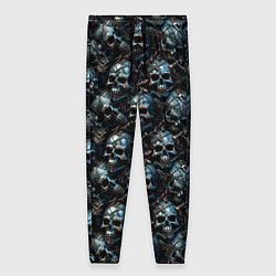 Брюки женские Паттерн черепов, цвет: 3D-принт