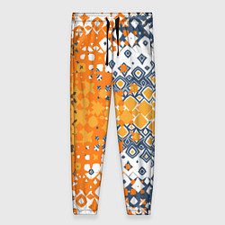 Брюки женские Геометрические разводы, цвет: 3D-принт