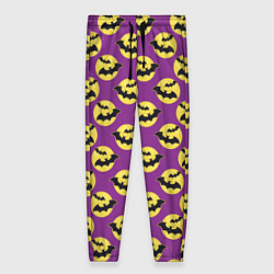 Брюки женские Паттерн с летучими мышами, цвет: 3D-принт