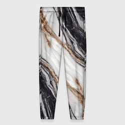 Брюки женские Текстура жемчужный мрамор, цвет: 3D-принт