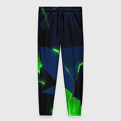 Брюки женские Neon tile green, цвет: 3D-принт