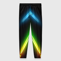Брюки женские Neon multicolored lines, цвет: 3D-принт
