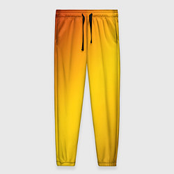 Брюки женские Color yellow red gradient, цвет: 3D-принт