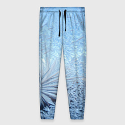 Брюки женские Кристально-чистый морозный узор, цвет: 3D-принт