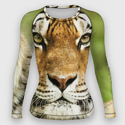 Рашгард женский Амурский тигр, цвет: 3D-принт