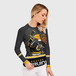 Рашгард женский Boston Bruins, цвет: 3D-принт — фото 2