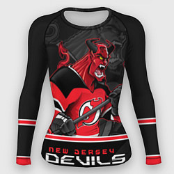 Рашгард женский New Jersey Devils, цвет: 3D-принт