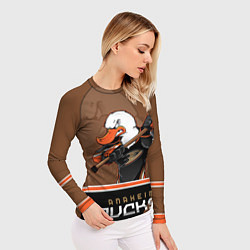 Рашгард женский Anaheim Ducks, цвет: 3D-принт — фото 2