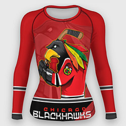 Рашгард женский Chicago Blackhawks, цвет: 3D-принт