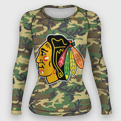 Женский рашгард Blackhawks Camouflage