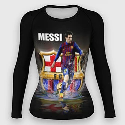 Рашгард женский Messi FCB, цвет: 3D-принт