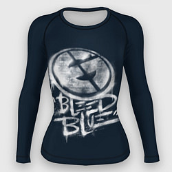 Рашгард женский Bleed Blue, цвет: 3D-принт