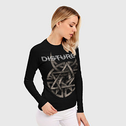 Рашгард женский Disturbed Logo, цвет: 3D-принт — фото 2