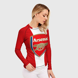 Рашгард женский Arsenal FC: Red line, цвет: 3D-принт — фото 2