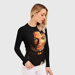 Рашгард женский Король Майкл Джексон, цвет: 3D-принт — фото 2