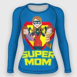 Рашгард женский Супермама, цвет: 3D-принт