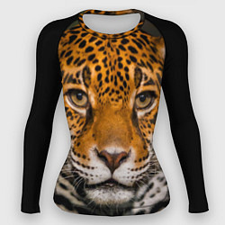 Рашгард женский Взгляд ягуара, цвет: 3D-принт
