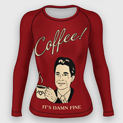 Женский рашгард Coffee: it's damn fine