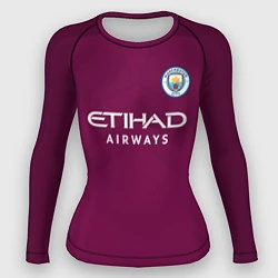 Женский рашгард Man City FC: Away 17/18