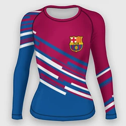 Рашгард женский Barcelona FC: Sport Line 2018, цвет: 3D-принт