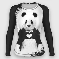 Рашгард женский Panda Love, цвет: 3D-принт